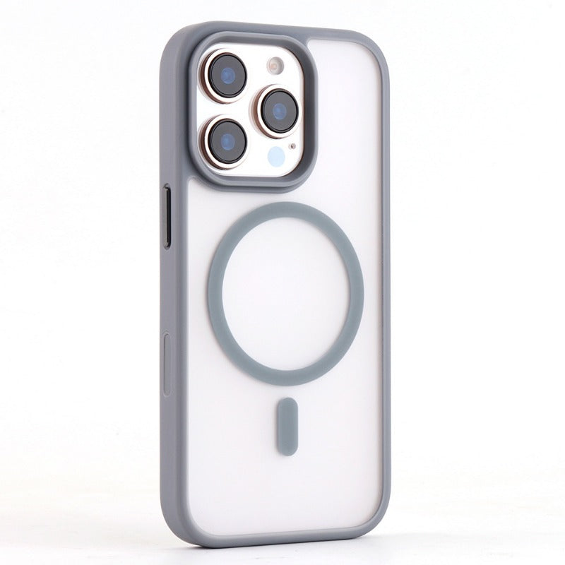Ultra-Thin Matte Clear Magnetic Case for iPhone