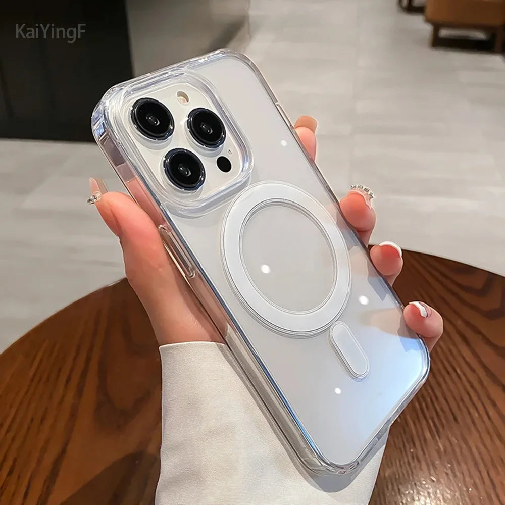 Luxury transparent phone case suitable for iPhone