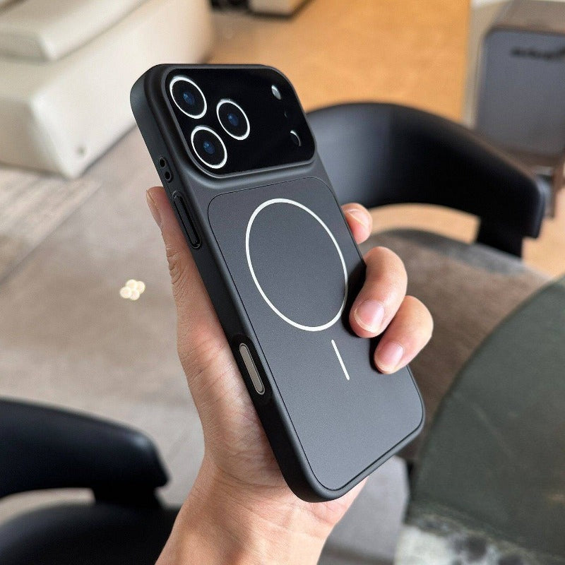 Simple and Stylish Magnetic Frosted Phone Case for iPhone
