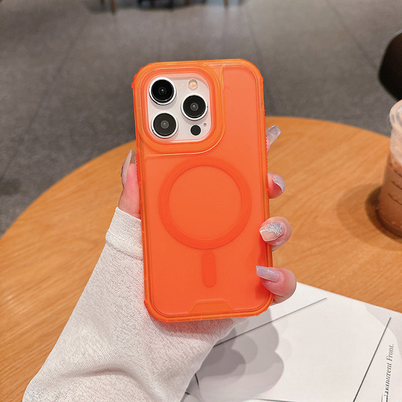 2-in-1 skin sensitive magnetic phone case for iPhone