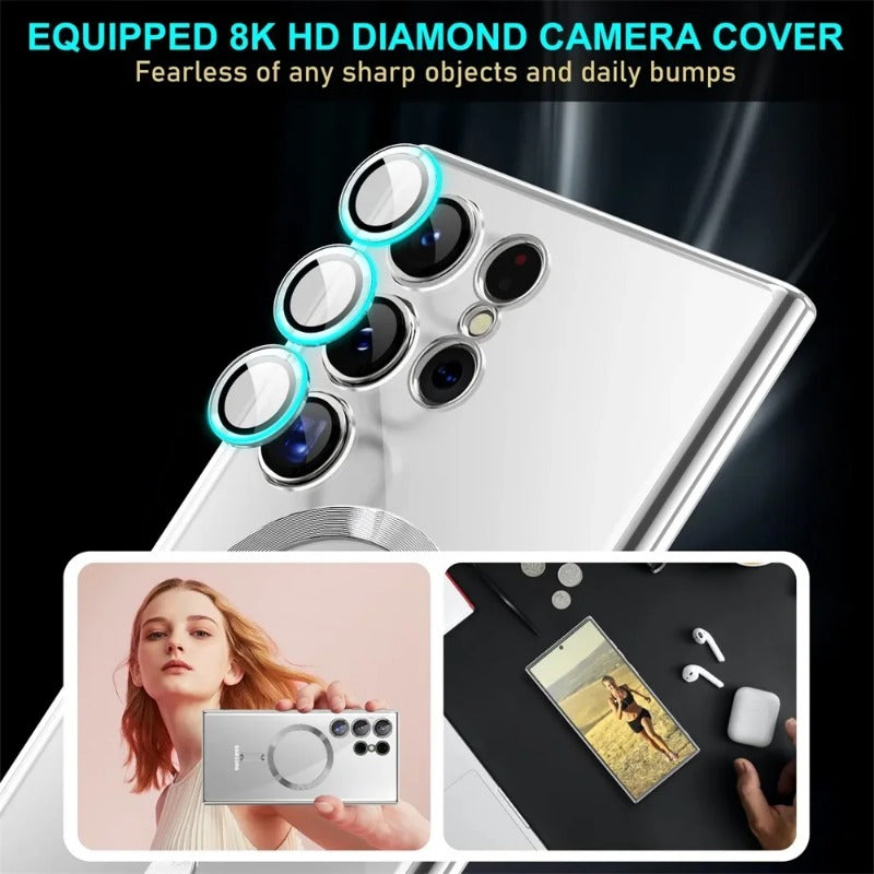 Luxury Transparent Plating Phone Case For Samsung