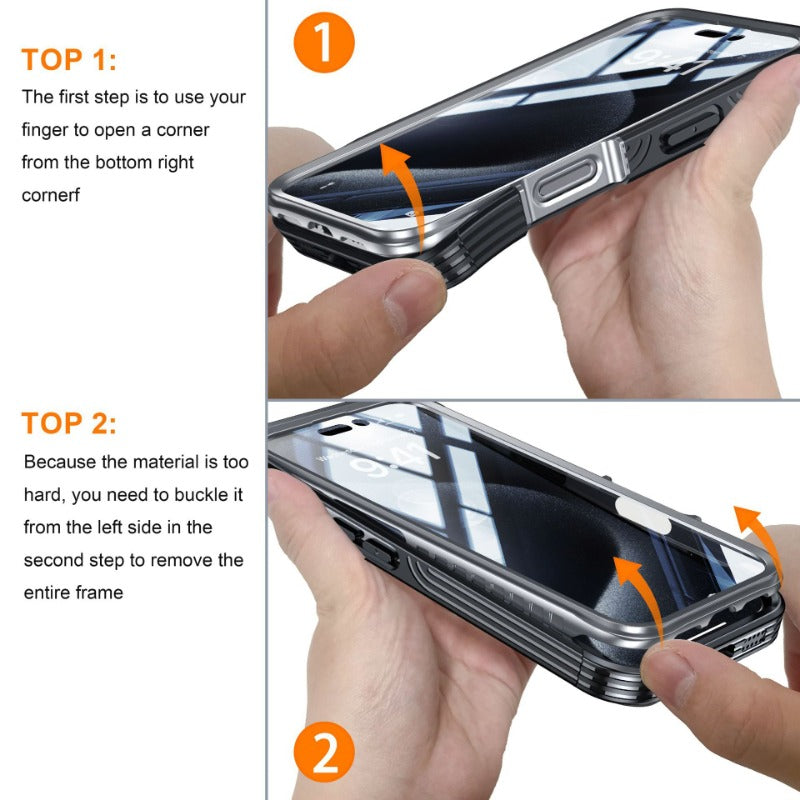 Transparent outdoor anti fall phone case for iPhone