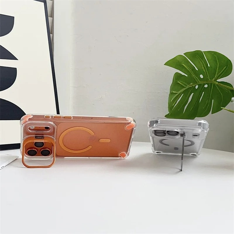 Transparent Acrylic Magnetic For Magsafe Case For iPhone