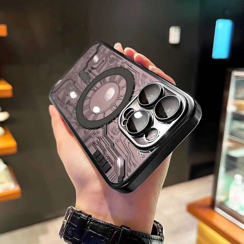 Luxury transparent cool phone case suitable for iPhone