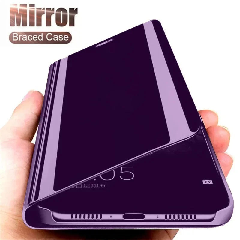Luxury Smart Mirror Flip  Phone Case for Samsung