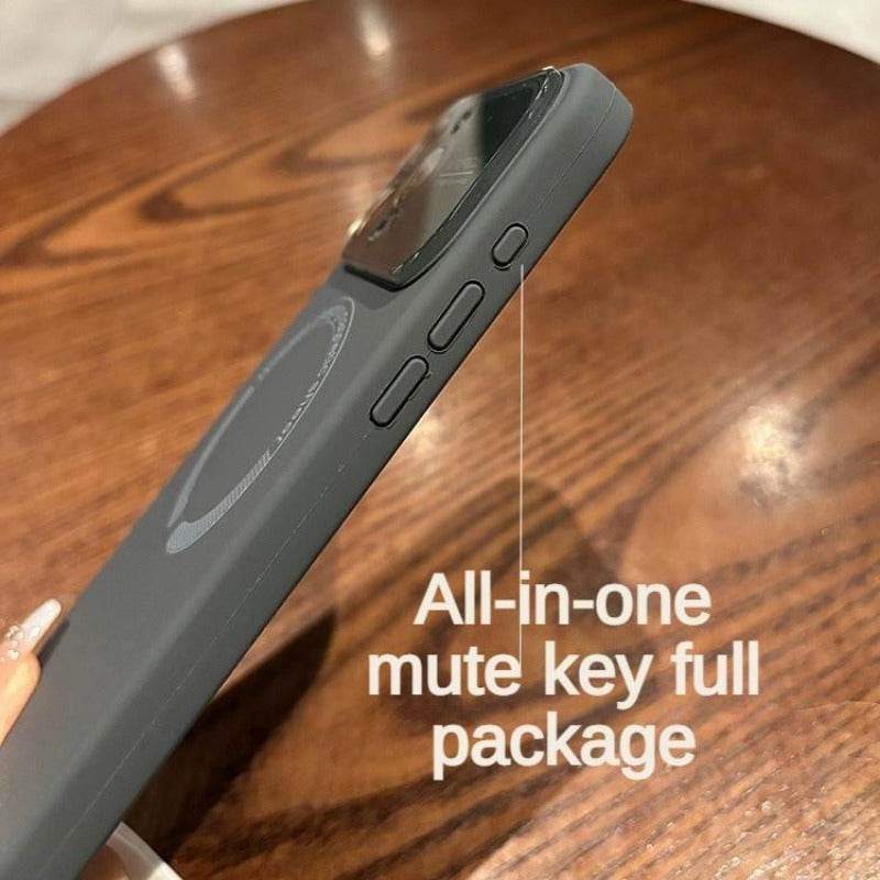 Large window liquid silicone phone case suitable for iPhone