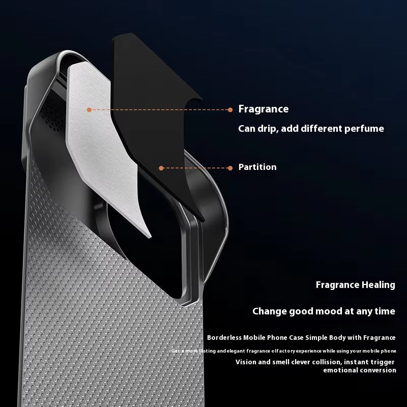 Luxury magnetic PU leather aromatherapy phone case suitable for iPhone