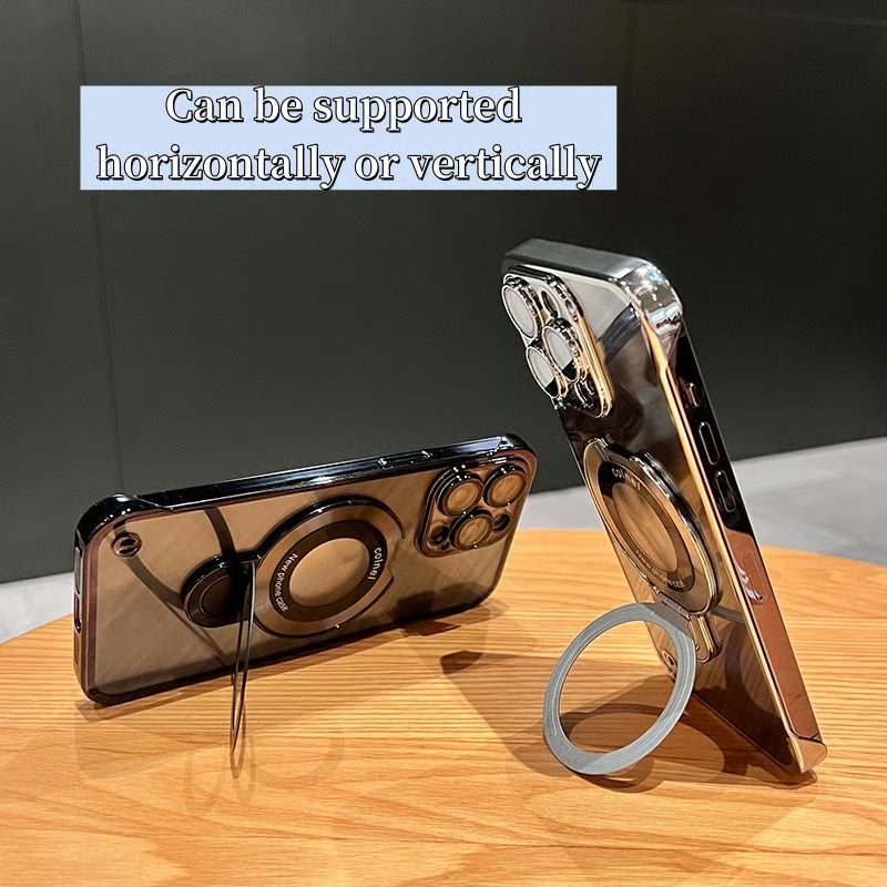 High transparency frameless label holder phone case for iPhone