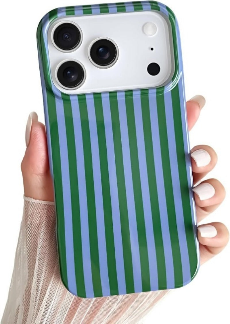 Cute striped soft TPU ultra-thin shockproof iPhone case