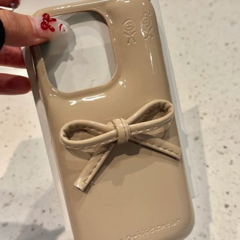 Korean Cute Bow Phone Case For iPhone