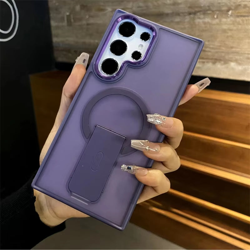 Multi functional folding stand phone case for Samsung