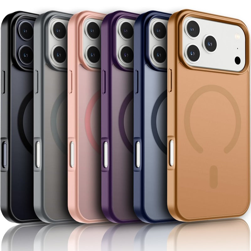 Frosted Shockproof Phone Cover +Screen Phone Case for iPhone
