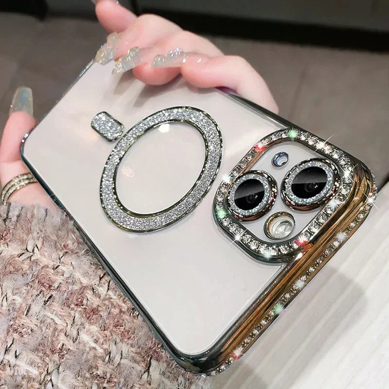 New crystal diamond transparent phone case for iPhone