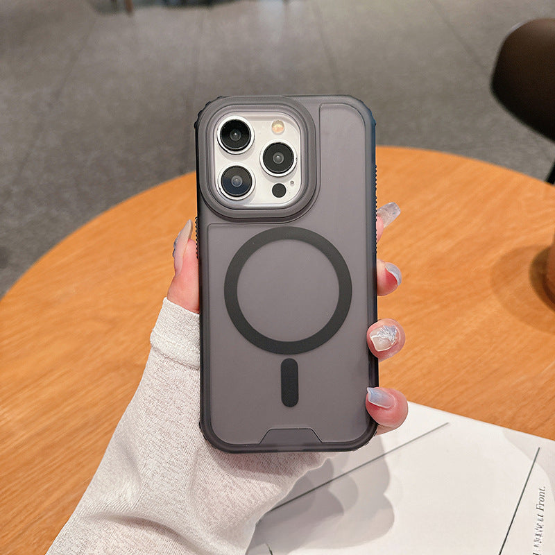 2-in-1 skin sensitive magnetic phone case for iPhone