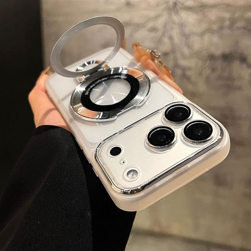 Invisible Magnetic Bracket Ultra-thin Soft Phone Case for iPhone