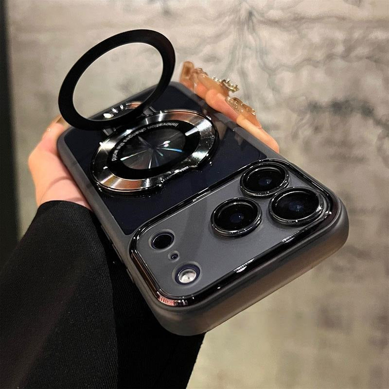 Invisible Magnetic Bracket Ultra-thin Soft Phone Case for iPhone
