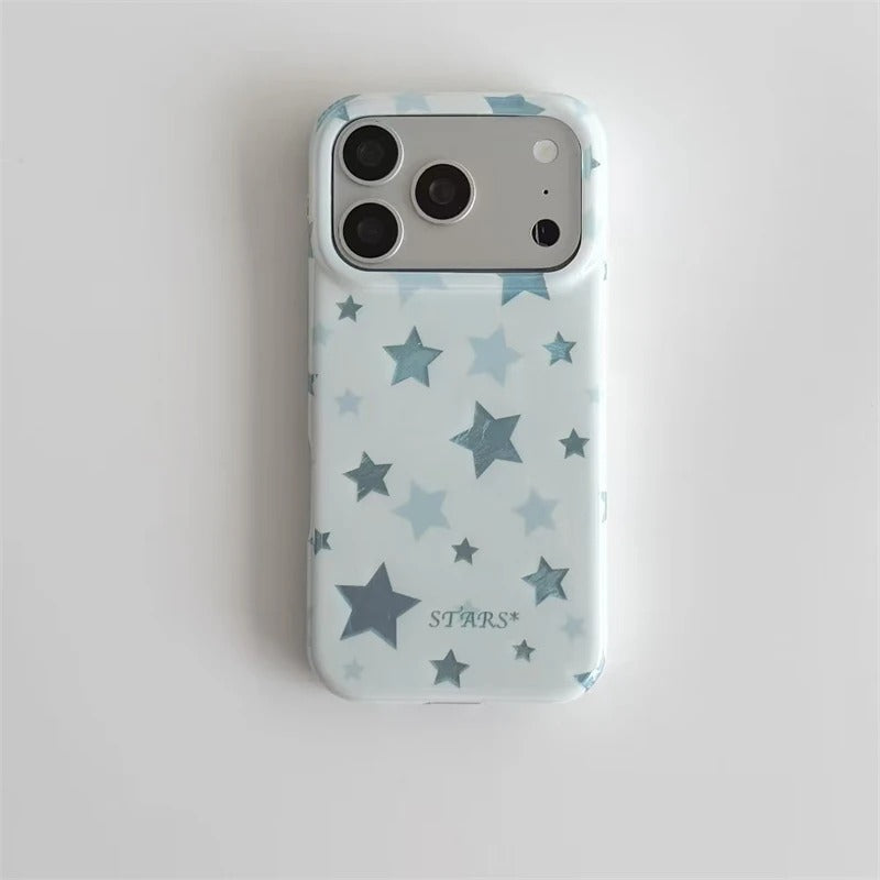 Gilded Blue Star Phone Case for iPhone