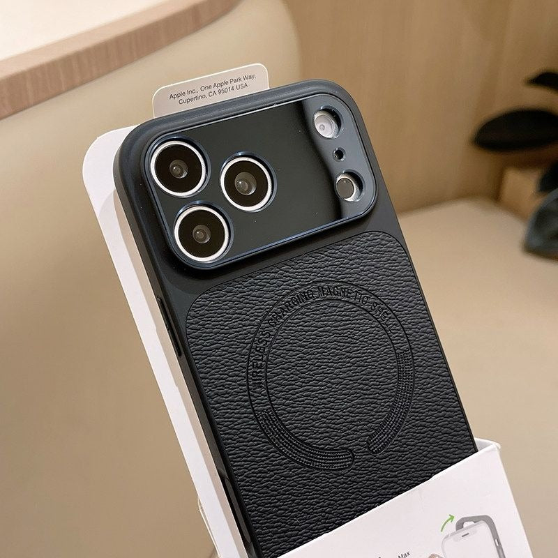 Luxury Lychee Pattern Magnetic Phone Case for iPhone