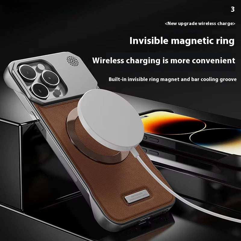 Luxury magnetic PU leather aromatherapy phone case suitable for iPhone