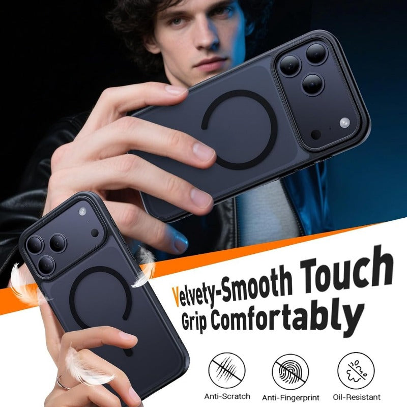 Frosted Shockproof Phone Cover +Screen Phone Case for iPhone