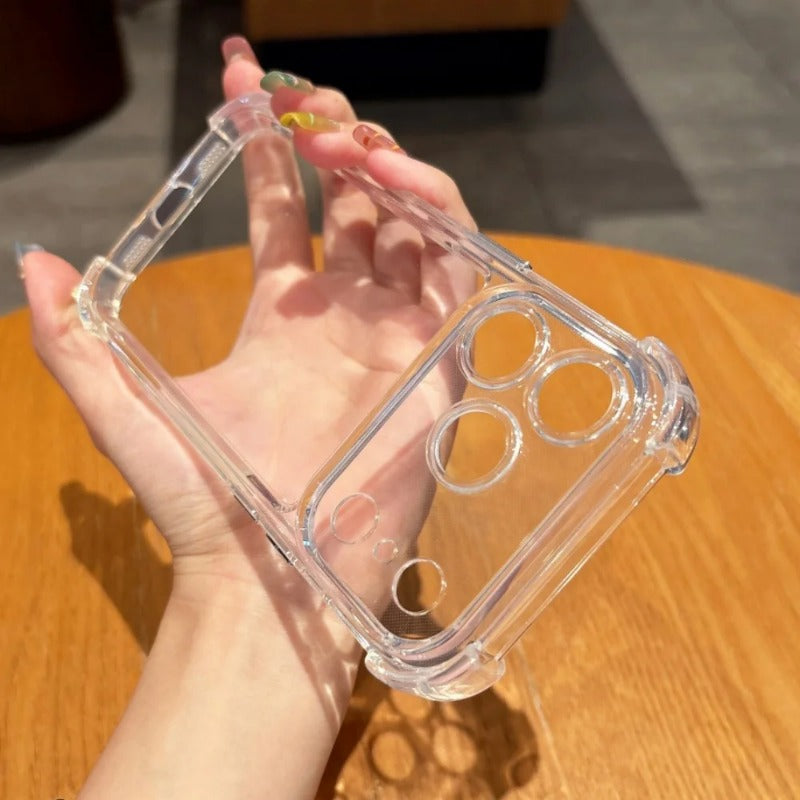 Ultra-thin Soft TPU Transparent Black Silicone Case for iPhone