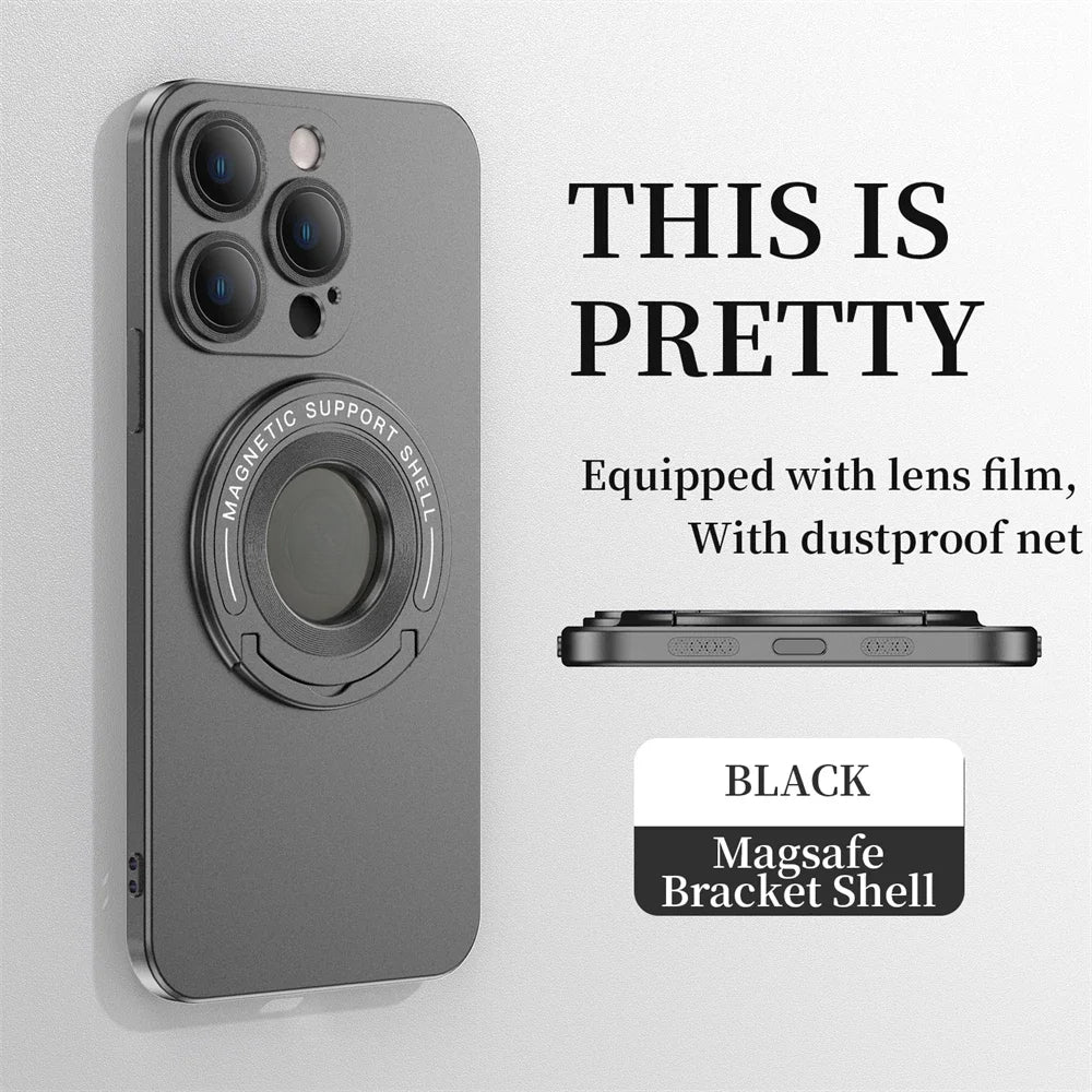 Invisible folding stand ultra-thin phone case for iPhone