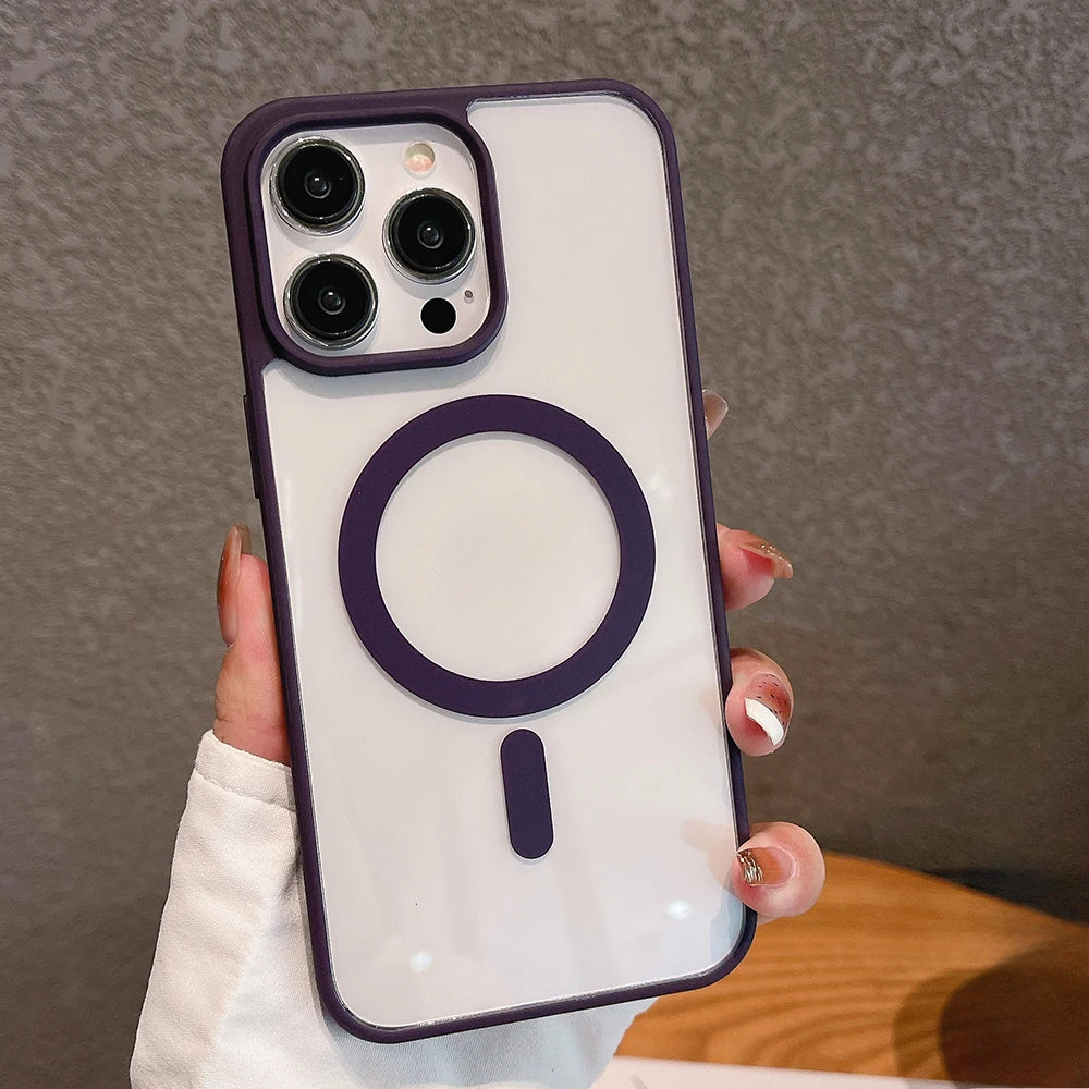 Luxury transparent phone case suitable for iPhone