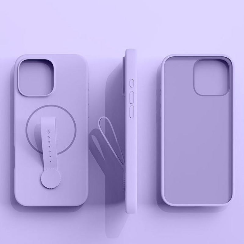 Rotating silicone rope liquid silicone phone case suitable for iPhone