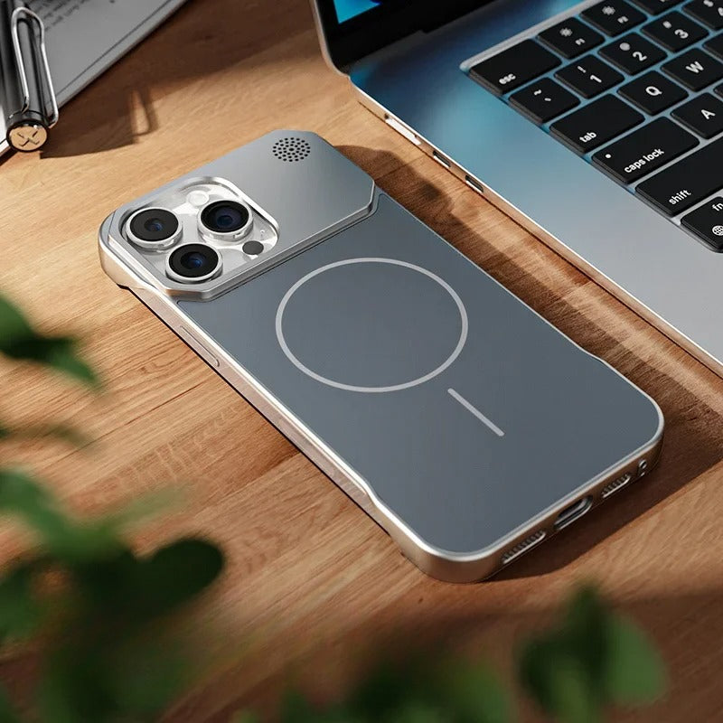 Luxurious no-frame  matte phone case for iPhone