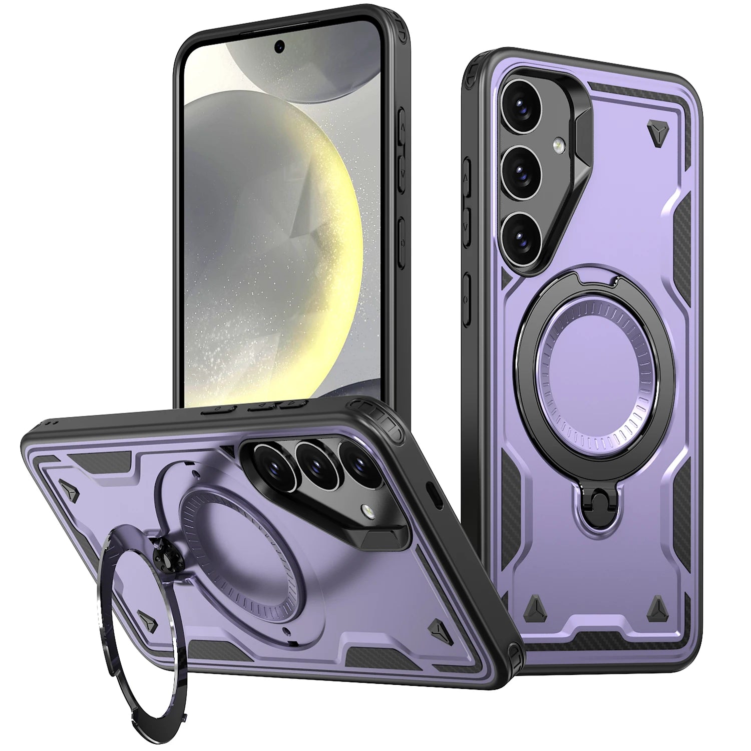 360 degree rotating bracket shockproof phone case for Samsung