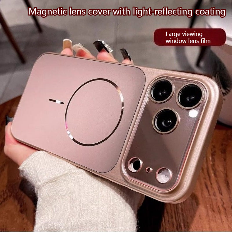 New Magnetic Frosted Lens Full Cover for iPhone