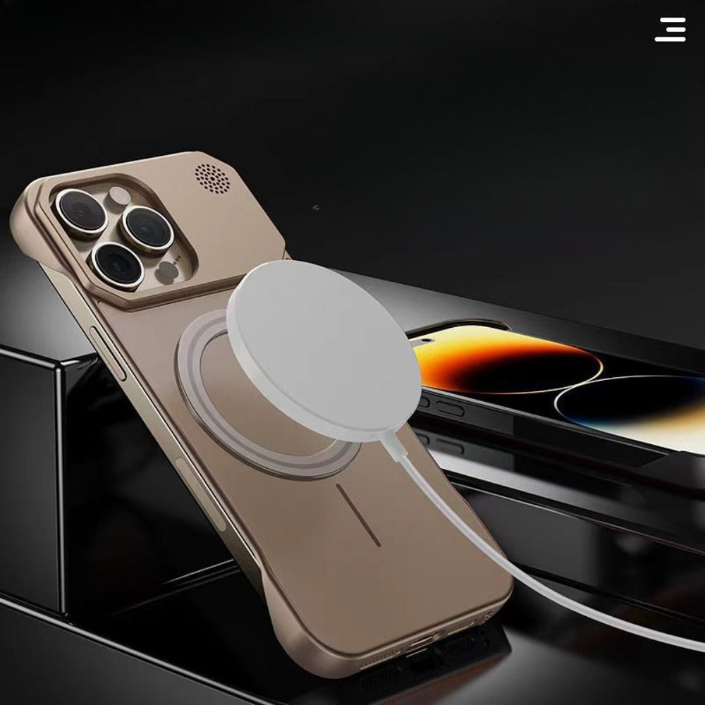 Luxury matte magnetic phone case suitable for iPhone