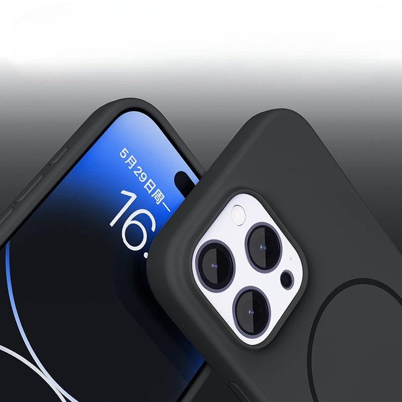 Rotating silicone rope liquid silicone phone case suitable for iPhone