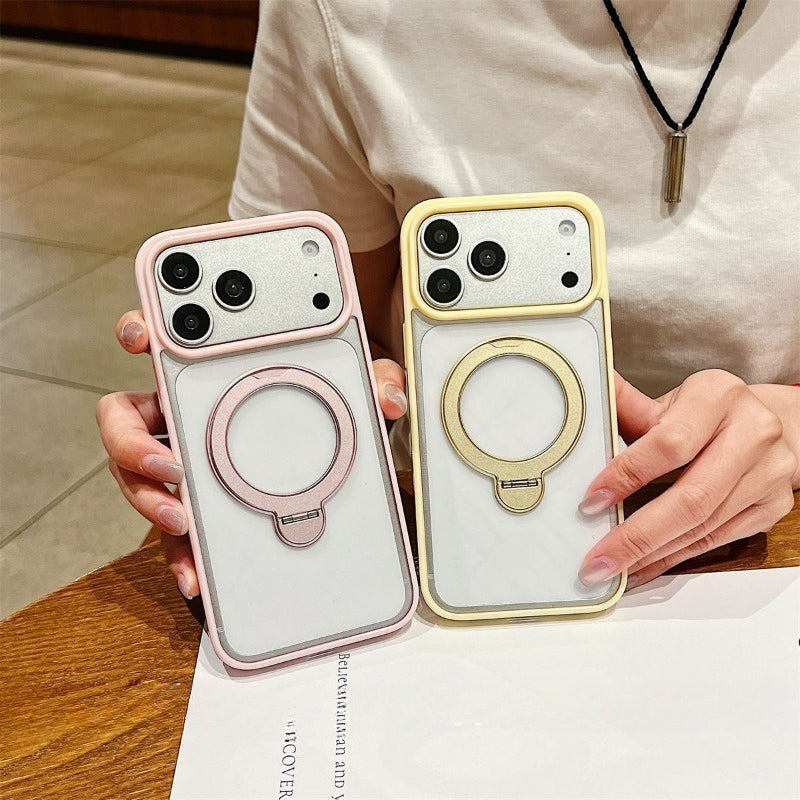 Simple Transparent Magnetic Phone Case for iPhone