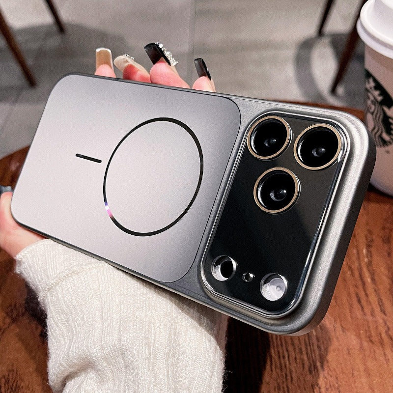 New Magnetic Frosted Lens Full Cover for iPhone