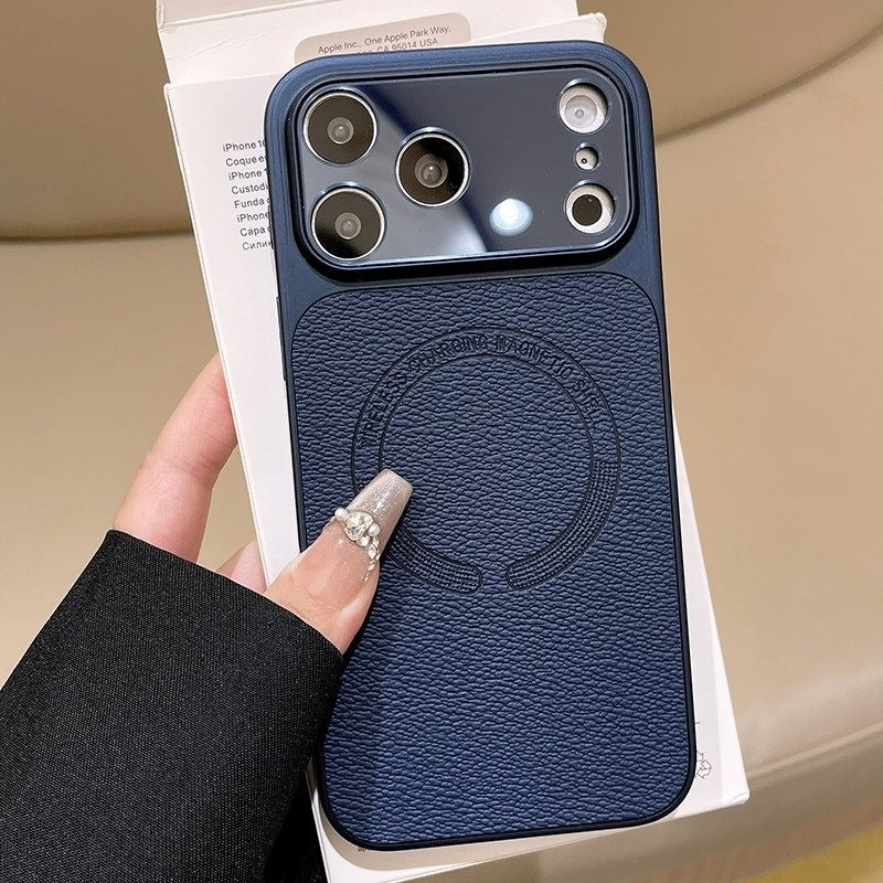 Luxury Lychee Pattern Magnetic Phone Case for iPhone