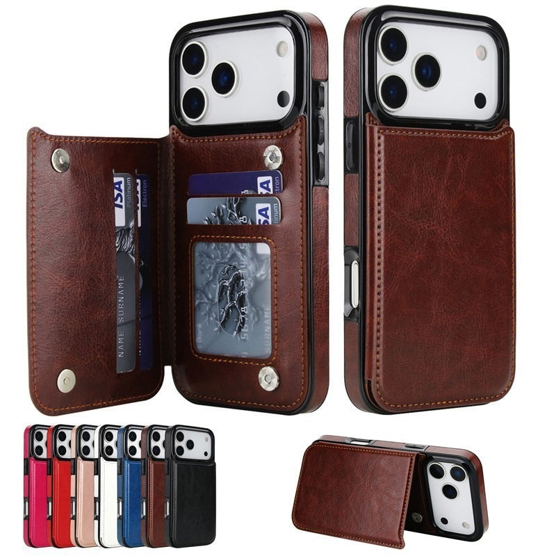  Wallet Leather Cover Phone Case for iPhone