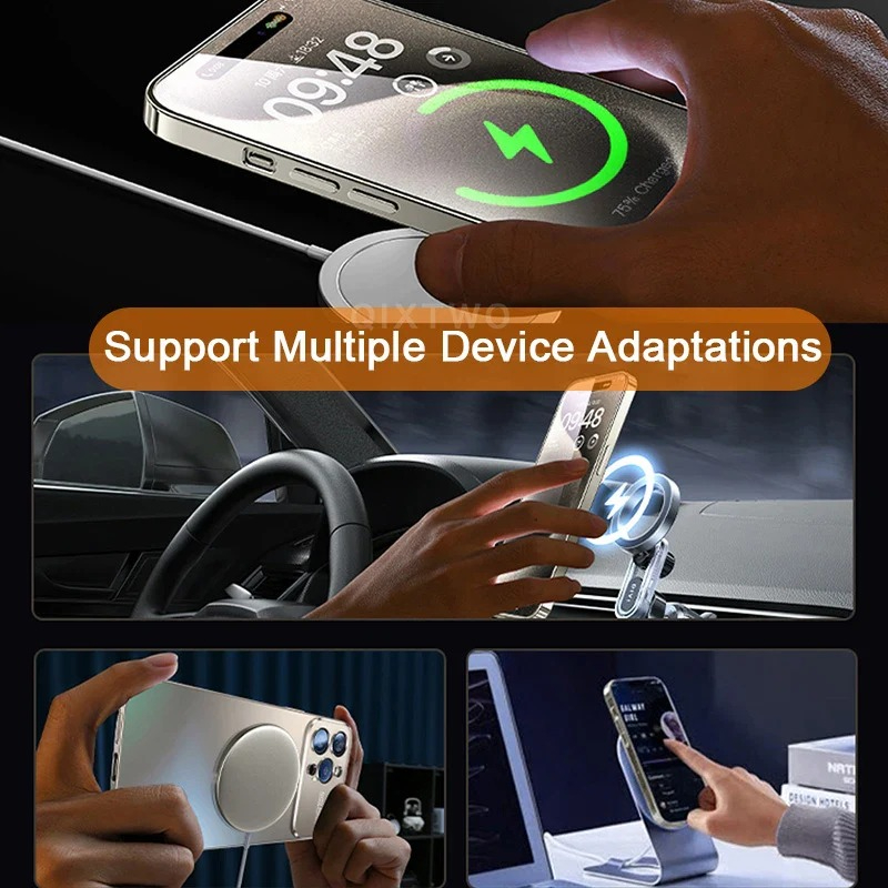 AG Matte Lens Glass Protect Magnetic Case For iPhone