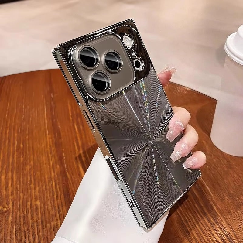 Square Aurora Shine Electroplated iPhone Case for iPhone