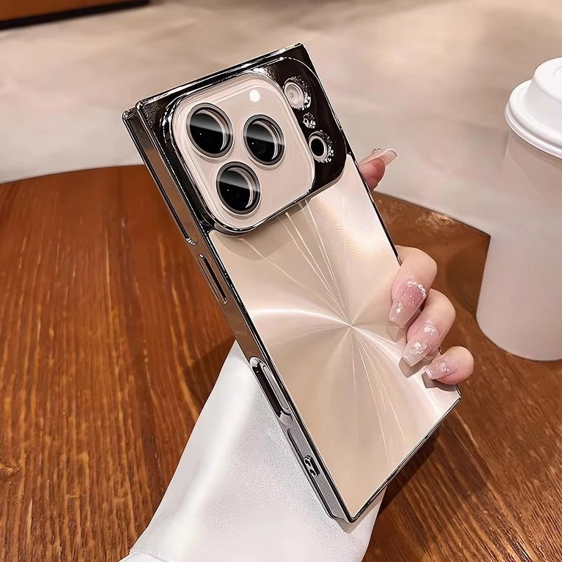 Square Aurora Shine Electroplated iPhone Case for iPhone