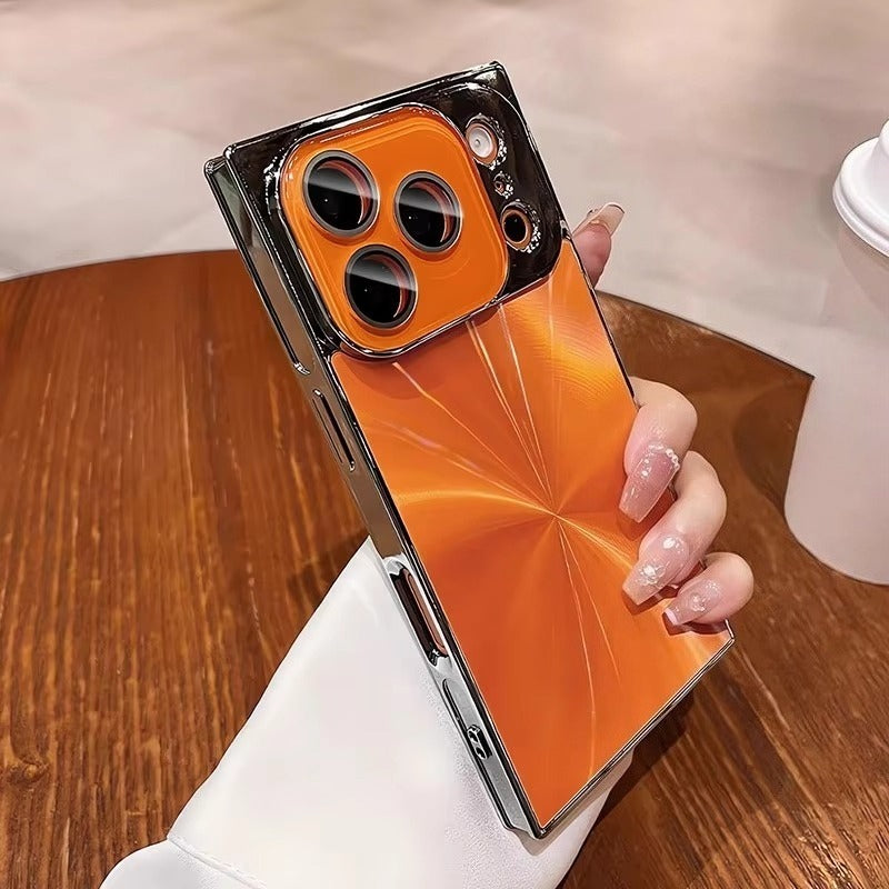 Square Aurora Shine Electroplated iPhone Case for iPhone