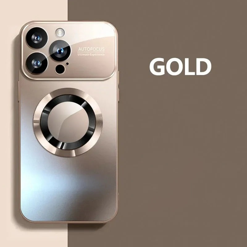 Magsafe Clear Titanium Metallic Color For iPhone