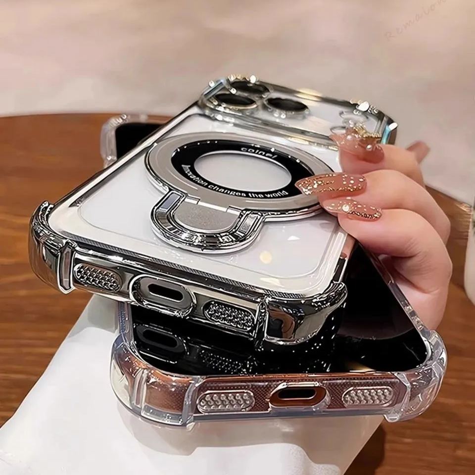 🔥2026 New plating anti-drop simple magnetic case For iPhone
