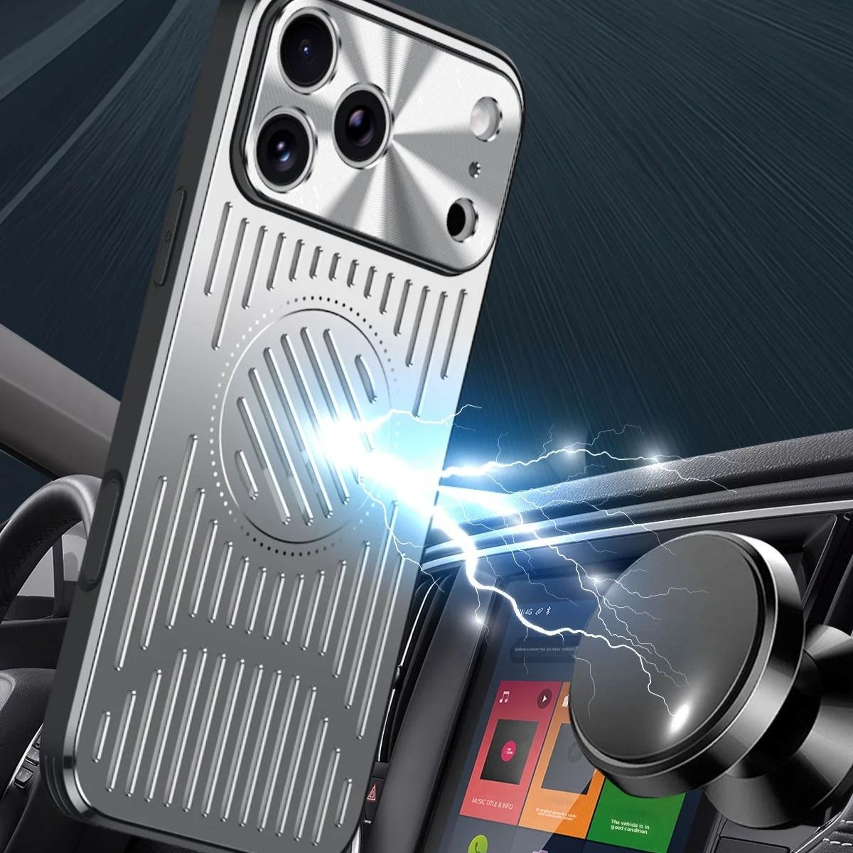 Hard Magnetic Heat dissipation Back Cover Case For iphone