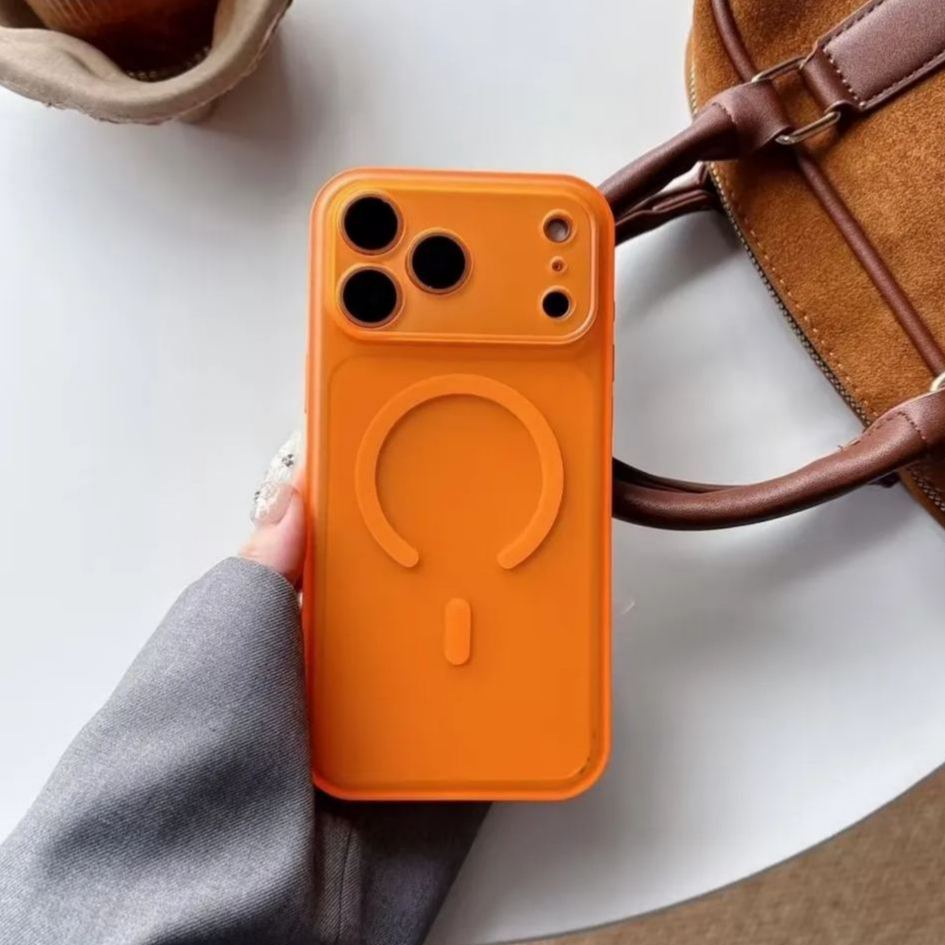 Ultra-Thin Matte Clear Magnetic Case for iPhone