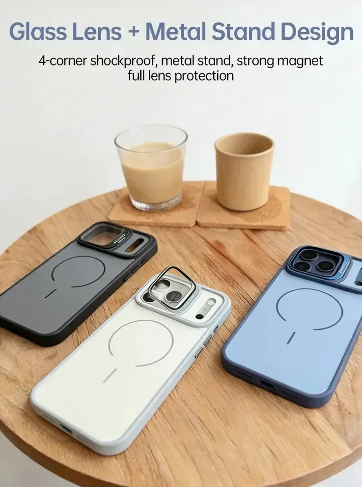 CASESUN iPhone 17 Pro Max magnetic kickstand case with glass camera cover color options