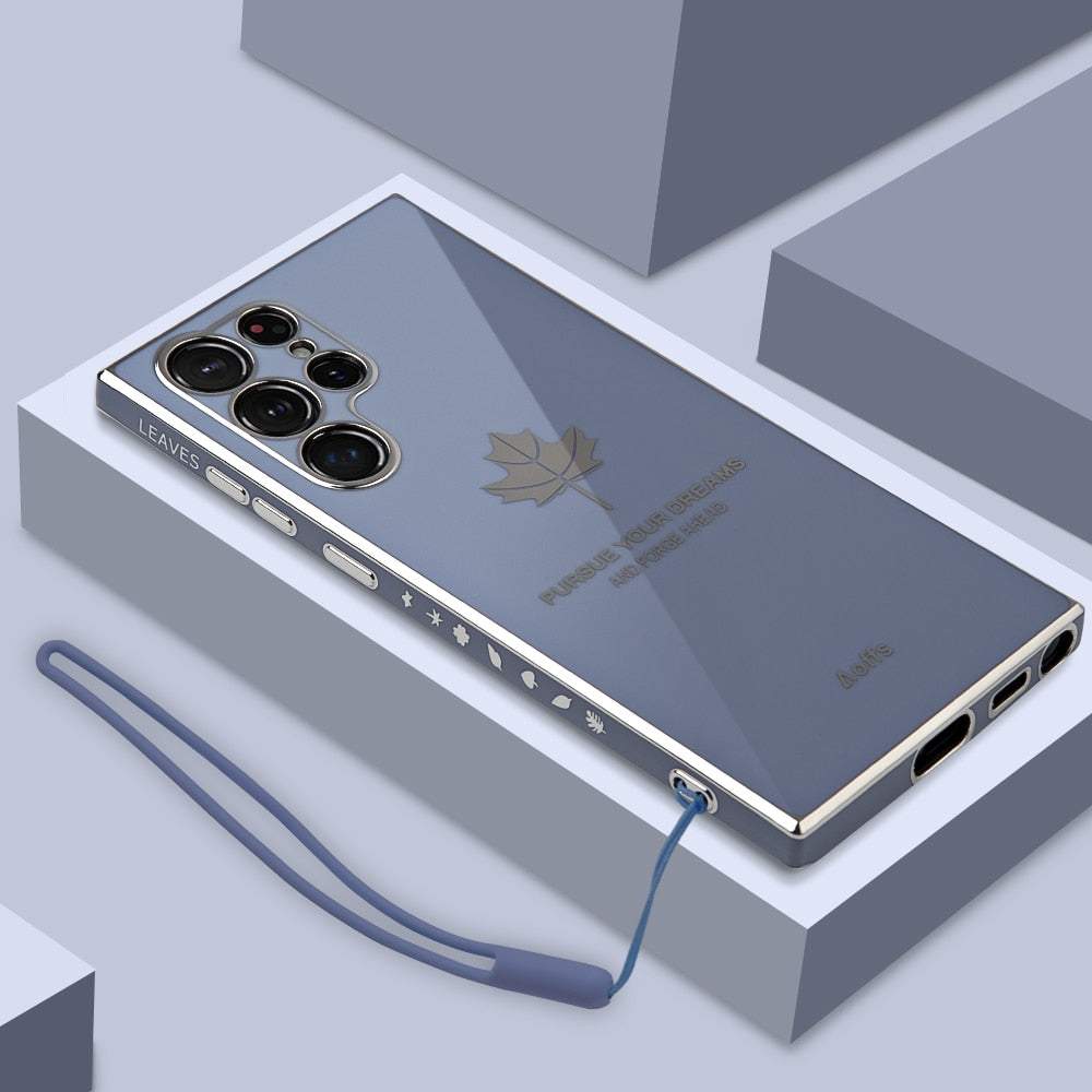 Electroplated Maple Leaf Case For Samsung