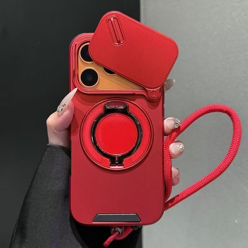 Rotating Magnetic Mount Matte Phone Case for iPhone