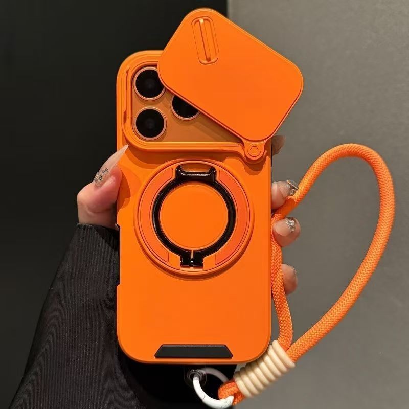 Rotating Magnetic Mount Matte Phone Case for iPhone