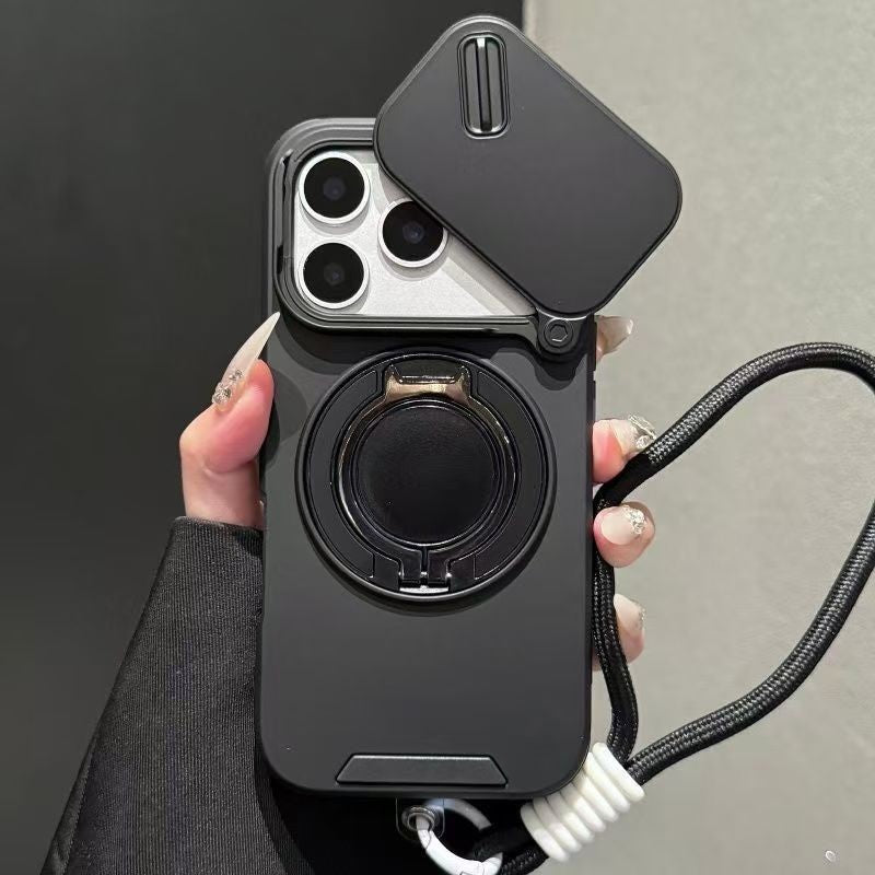 Rotating Magnetic Mount Matte Phone Case for iPhone